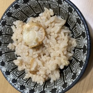 バターの香り∬ベビーほたての炊き込みご飯